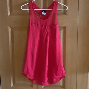 Nike Cherry red running tank; LT